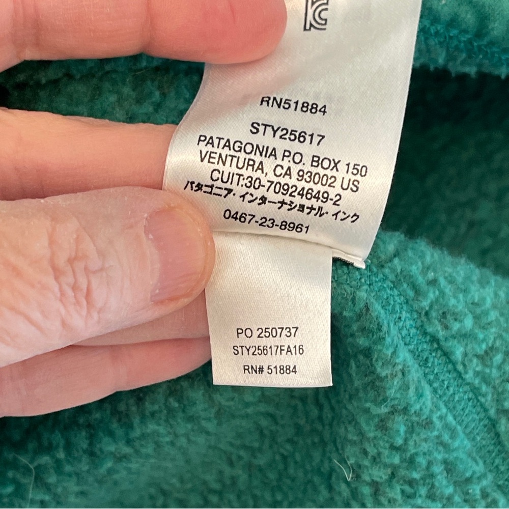 Patagonia Better Sweater 1/4 Zip Fleece Womens Size Medium Green Style #25617 - Picture 6 of 11
